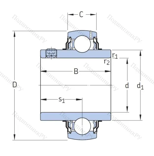 Корпусный подшипник YAR 206-104-2F 1SOYZMHZ63 в Химках