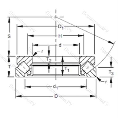 Подшипник роликовый упорно-радиальный 29388 от производителя  TIMKEN