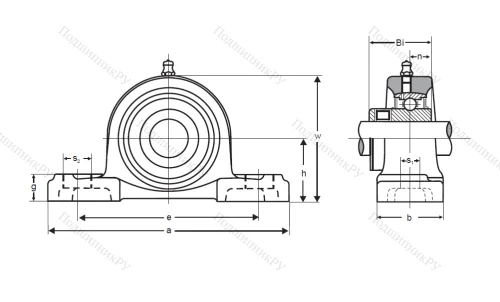 Подшипниковый узел UCP 210 ASAHI в Химках