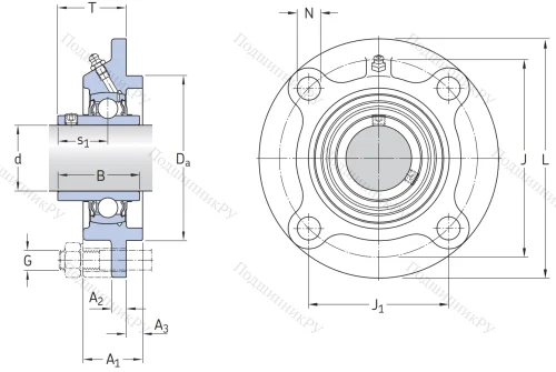 Подшипниковый корпус  FYC 510 в Химках