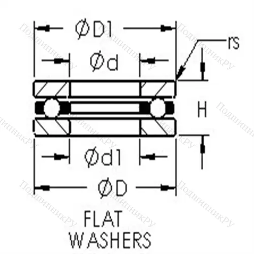 Подшипники шариковые упорные F 8-16 от производителя  AST