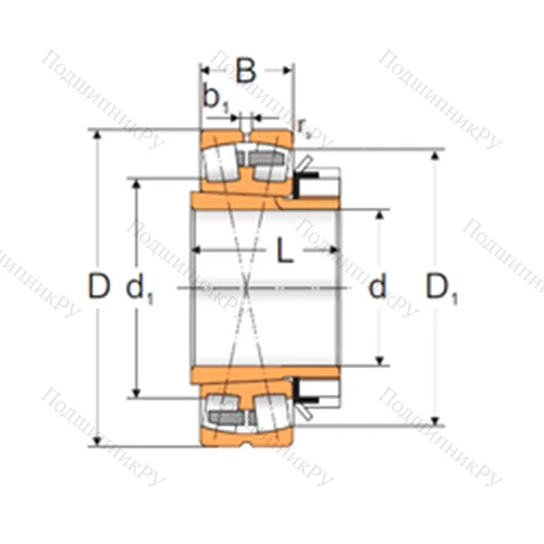 Подшипник роликовый радиальный самоцентрирующийся 22334 ACKMW 33+H 2334