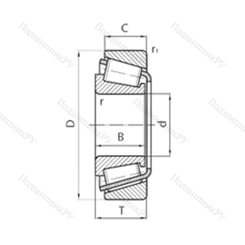 Подшипник роликовый радиально-упорный 320122 от производителя  CYSD Подшипник роликовый радиально-упорный 320122 от производителя  CYSD