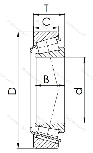 Конический роликовый подшипник 7315 (30315) в Химках