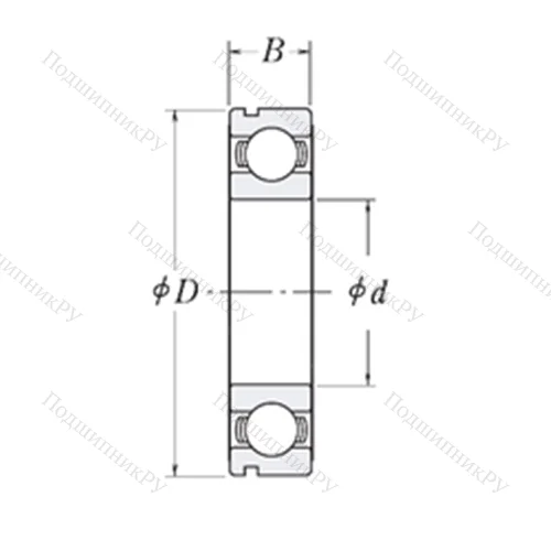 Подшипник шариковый радиальный