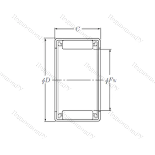Подшипник игольчатый радиальный HMK 1920