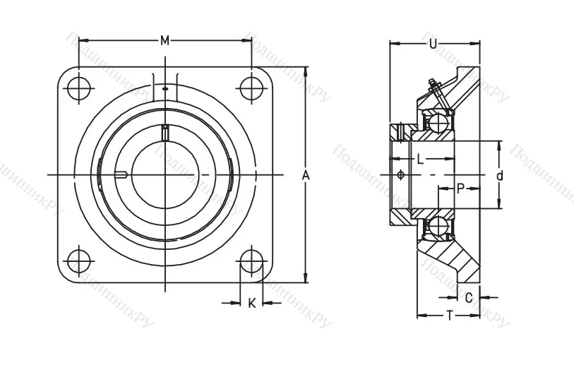 Подшипниковый узел  PCJ 30-XL-N в Химках