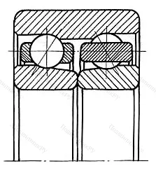 Подшипник  3313D (3086313) размер 65x140x58,7