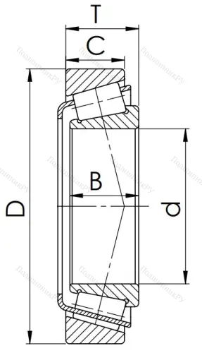 Конический роликовый подшипник 6-2007124 А (СПЗ-9) в Химках