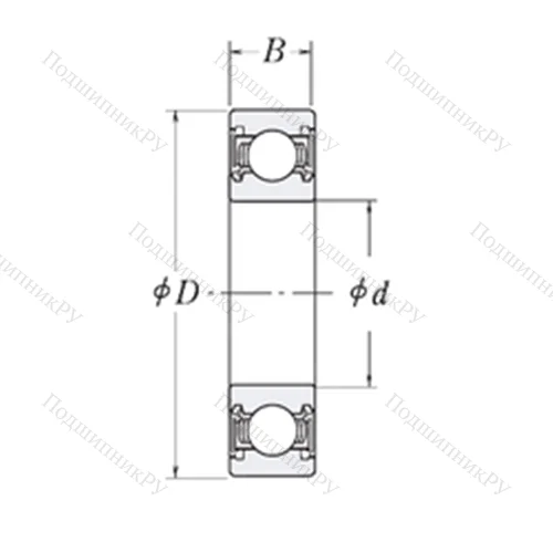 Подшипник шариковый радиальный