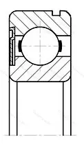 Подшипник 6411 ZN размер 55x140x33 от производителя  SKF