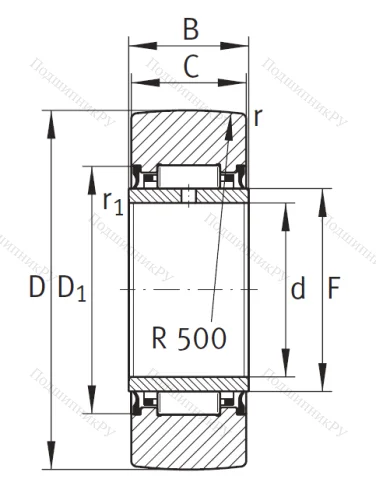 Подшипник NA 2205 2RSR от производителя  INA