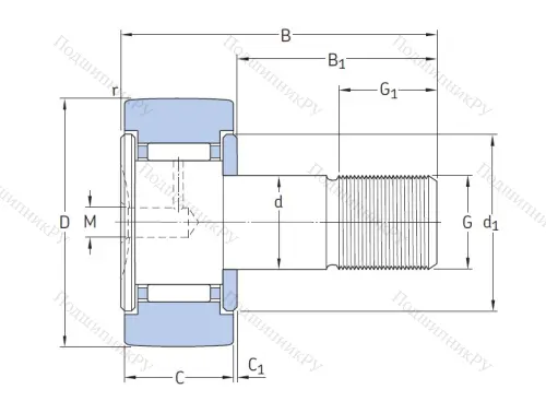 Подшипник KR 16 PP A от производителя  SKF
