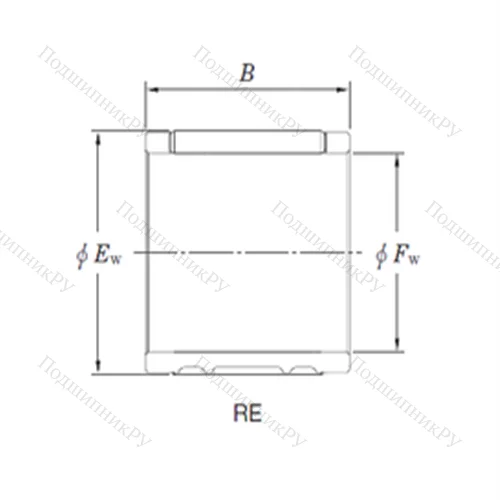 Подшипник игольчатый радиальный RE 222725AL 1