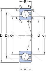 Подшипник 7205 ACD/HCP 4A