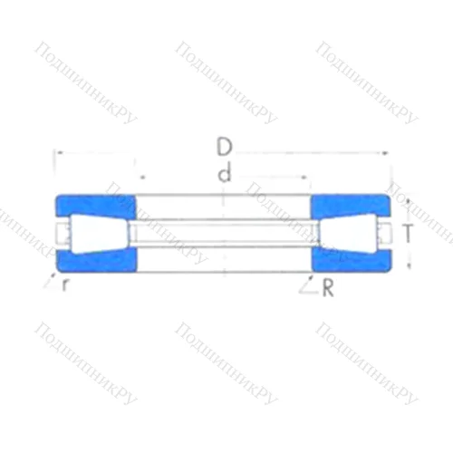 Подшипник роликовый упорный T 611 от производителя  TIMKEN