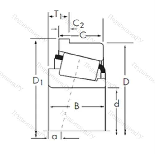 Подшипник роликовый радиально-упорный 3982/3920-B от производителя  TIMKEN