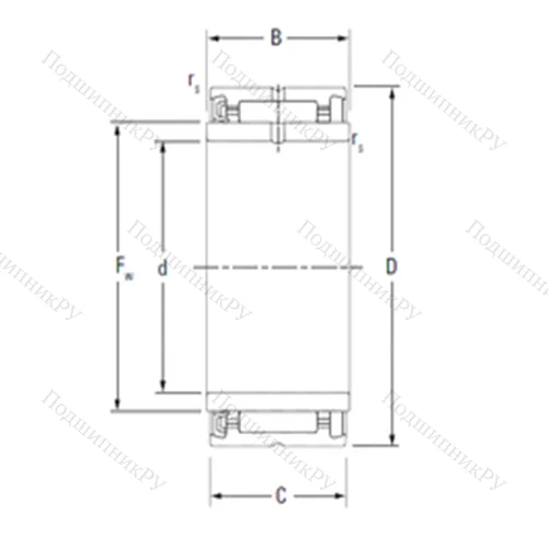 Подшипник игольчатый радиальный NA 4902RS