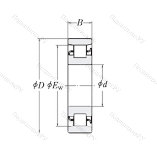 Подшипник роликовый радиальный XLRJ 6.1/2 от производителя  RHP Подшипник роликовый радиальный XLRJ 6.1/2 от производителя  RHP