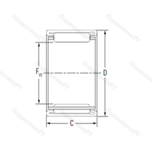 Подшипник игольчатый радиальный BHTM 3020