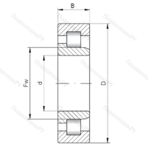 Подшипник роликовый радиальный NJ 2972 от производителя  CX Подшипник роликовый радиальный NJ 2972 от производителя  CX