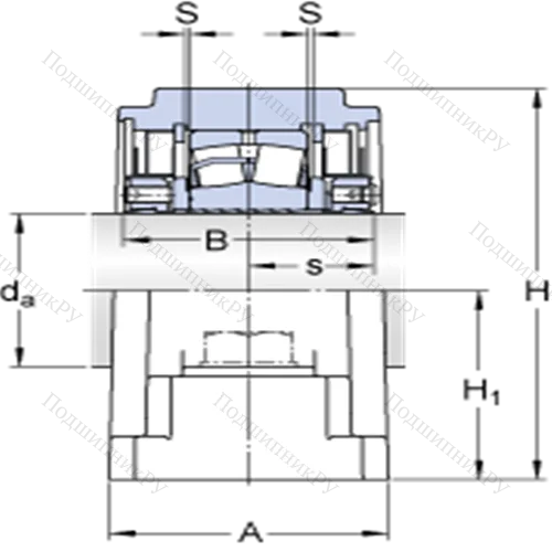 Стационарные роликоподшипниковые узлы (SKF ConCentra, для дюймовых валов) SYE 2 11/16 N-118