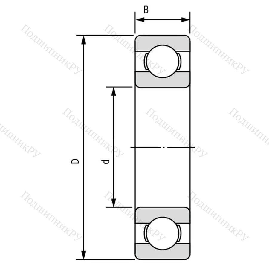 Модификация подшипника 226АК размер 130x230x40 от производителя  ГПЗ-5