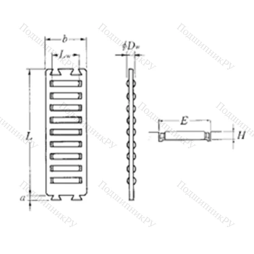 Подшипник роликовый линейный FF 3525