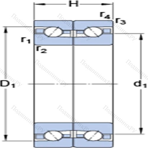 Прецизионные двойные упорно-радиальные шарикоподшипники BTM 140 AM/HCP 4CDB