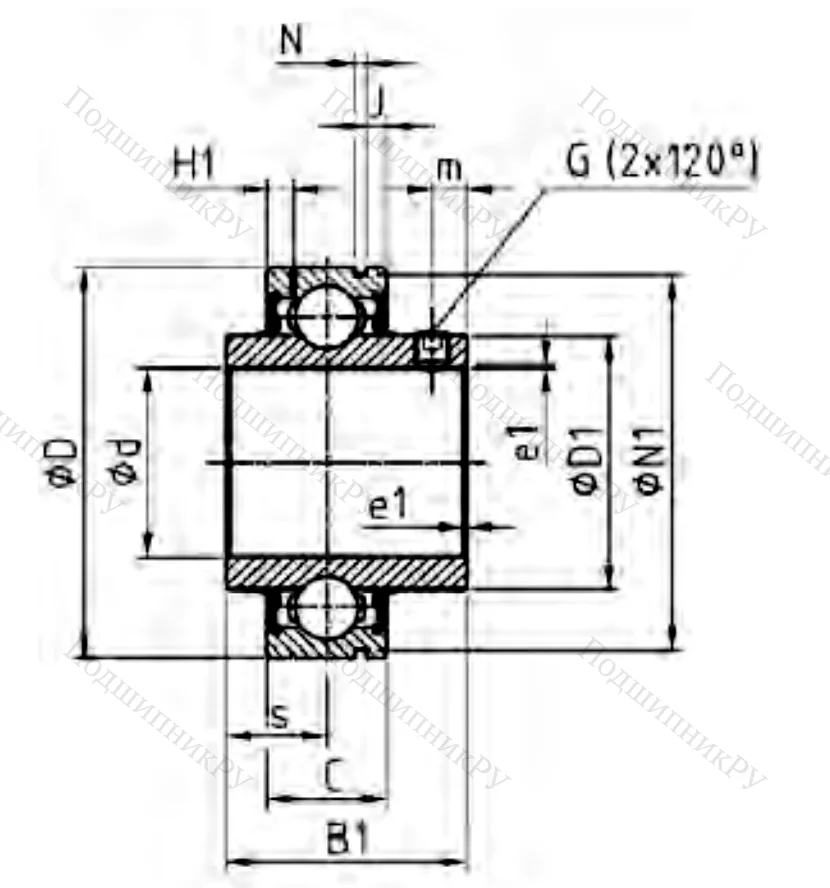 Корпусный подшипник CUC 208 в Химках