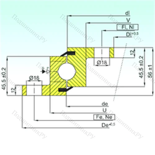 Подшипник шариковый опорно-поворотный NBL.20.0844.200-1PPN