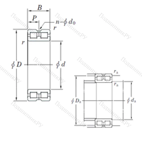 Подшипник роликовый радиальный DC 4830AVW от производителя  KOYO