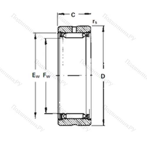 Подшипник игольчатый радиальный RNA 3070