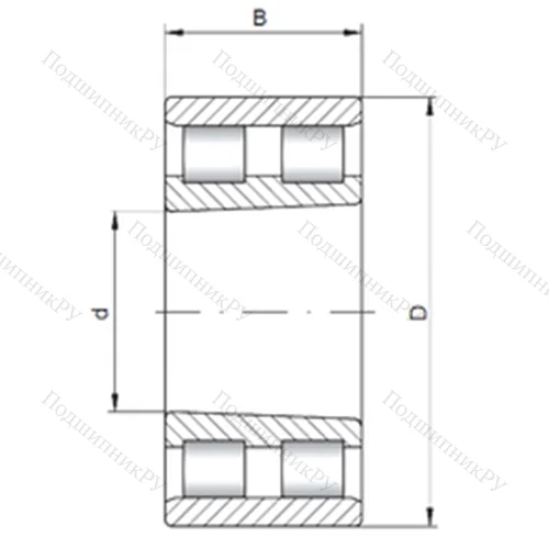 Подшипник роликовый радиальный NN 3128 K от производителя  CX