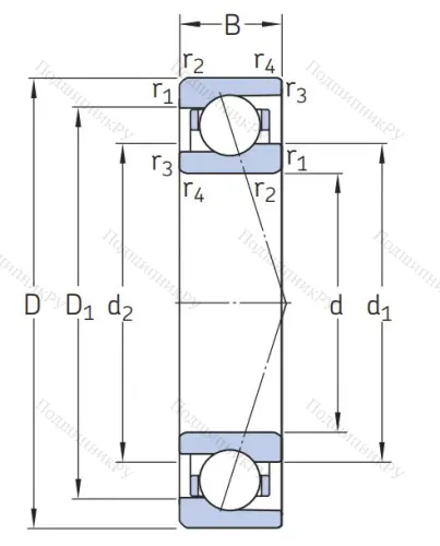 Сверхточный подшипник  71907 CDGA/P 4A от производителя  SKF