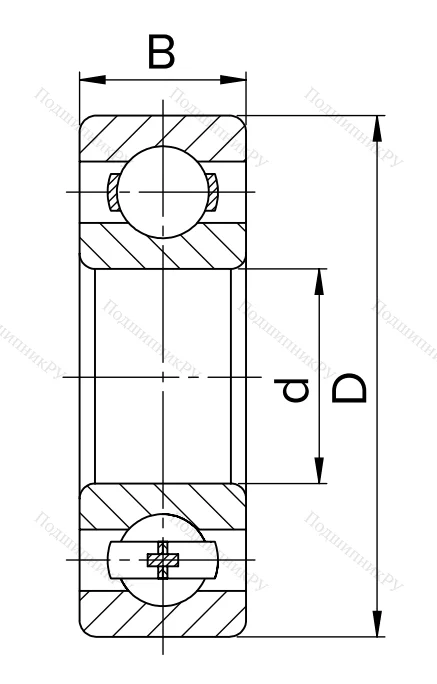 Миниатюрный шариковый подшипник 80023 (623 ZZ) в Химках