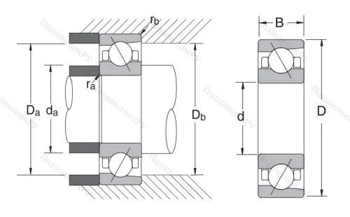 Сверхточный подшипник 7006 CTRDUMP 3