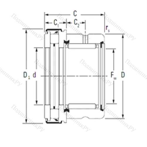Подшипник комбинированный RAXZ 560