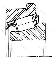 Подшипник  32216R (67516) размер 80x140x35,25 от производителя  SKF