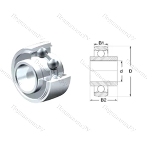 Подшипник шариковый радиальный SUCX 10