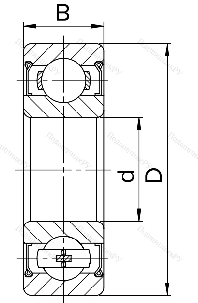 Миниатюрный шариковый подшипник 80024 T (624 ZZT) в Химках