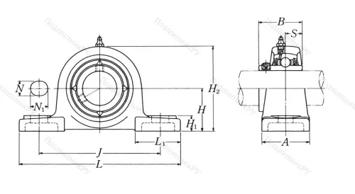 Подшипниковый узел UCP 203 D 1 (NSK) в Химках