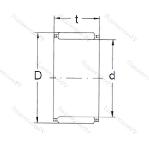 Подшипник игольчатый радиальный K 28X 35X 18
