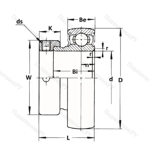 Корпусный подшипник KH 207 GAE (ASAHI) в Химках