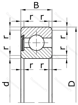 Шариковый однорядный подшипник 60304 (6304 Z) в Химках