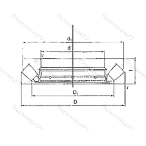 Подшипник роликовый упорно-радиальный 29417M от производителя  FBJ Подшипник роликовый упорно-радиальный 29417M от производителя  FBJ