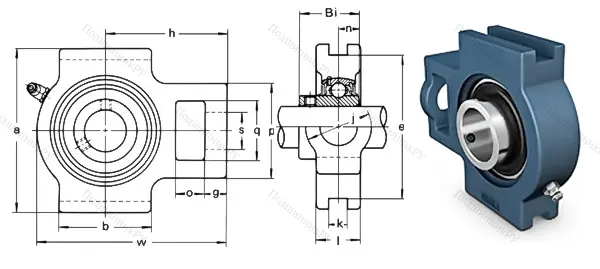 Подшипниковый узел UCT 206