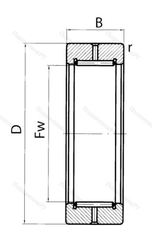 Подшипник RNAV 4008 (4024108 ГОСТ) в Химках