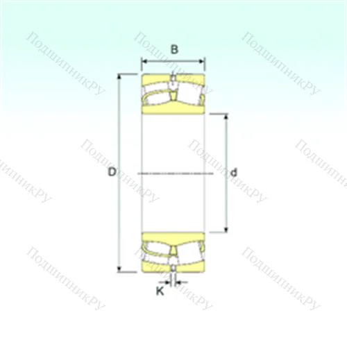 Подшипник роликовый радиальный самоцентрирующийся 22205 от производителя  ISB Подшипник роликовый радиальный самоцентрирующийся 22205 от производителя  ISB