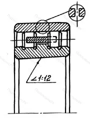 Модификация подшипника 3182136К размер 180x280x74